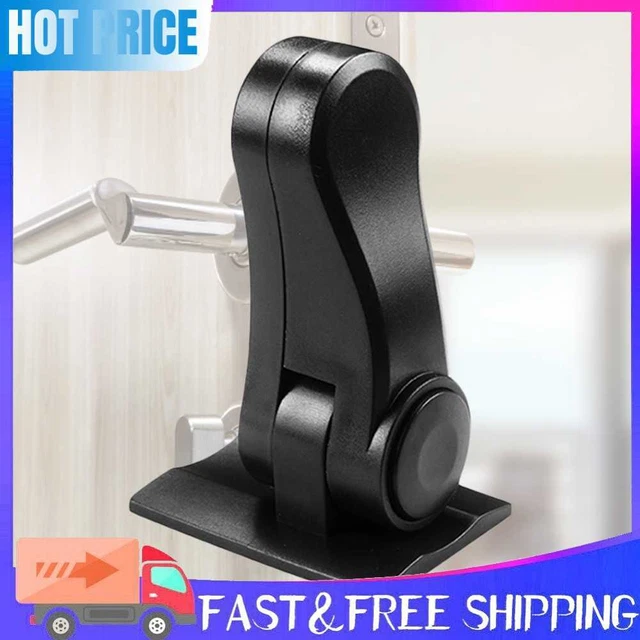 Door Handle Safety Lock Children Kids Handle Locks Security Protection (Black)