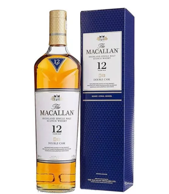 The Macallan Highland Single Malt Scotch Whisky 12 YO Double Cask 70cl 40% Box
