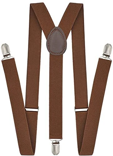 Suspenders for Men - Adjustable Unisex Y Back Men's Women's Costume Tuxedo