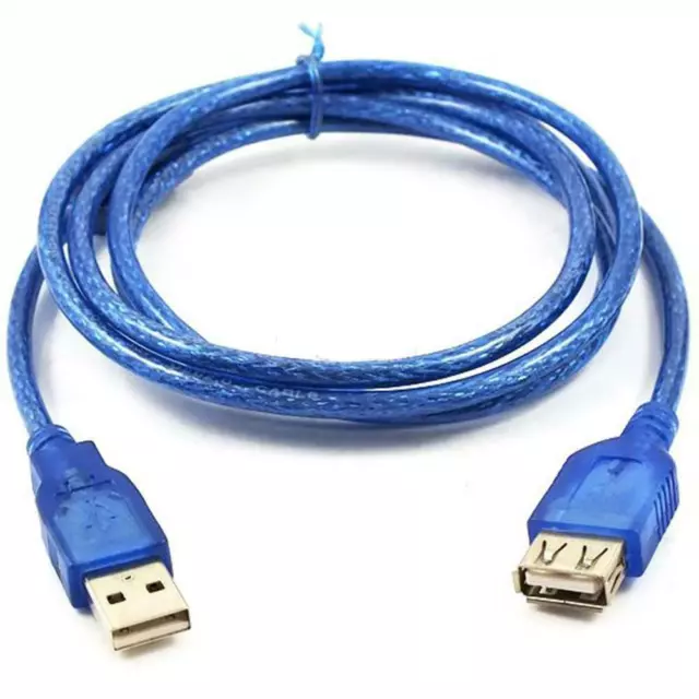 Multinational Blue-3M USB Extension Cable High Quality/ High Speed USB A-B Cord