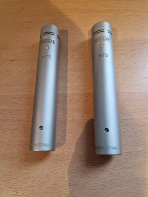 Rode NT5 Compact Cardioid Condenser Microphone Pair - Silver -protective case