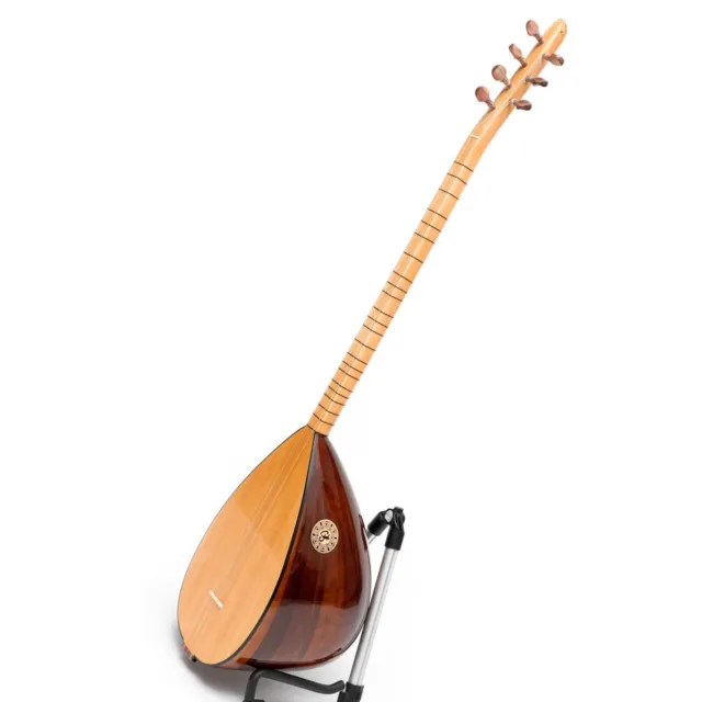 Hand Made Turkish Long Neck Saz for Left Hand with Cherry Wood & Rosewood pegs
