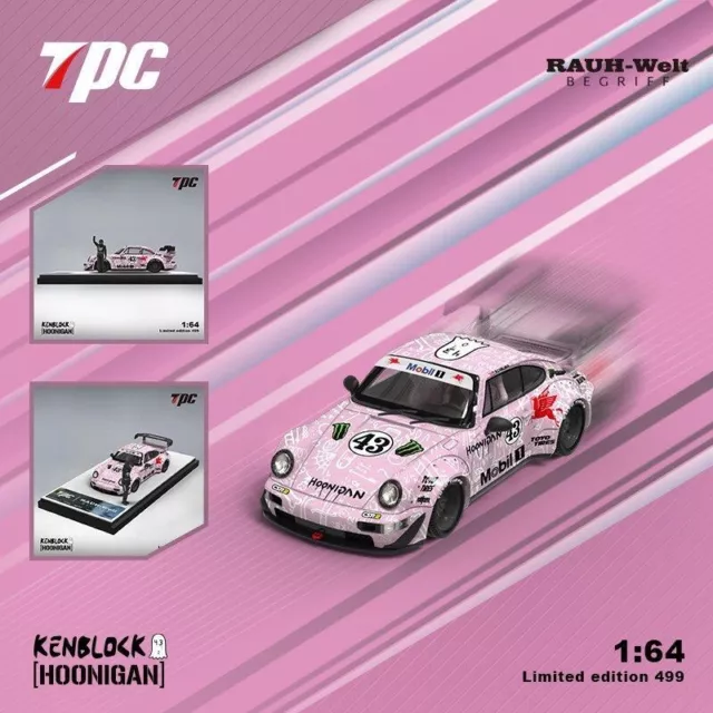 TPC RWB Porsche 964 Hoonigan Ken Block Pink 1/64