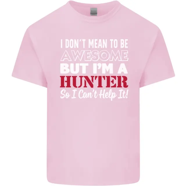 T-shirt top da uomo in cotone I Dont Mean to Be but Im a Hunter 11