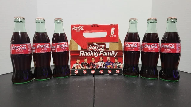 NASCAR Coca-Cola Racing Family 2000 8 Oz Glass Bottle Full Sealed Coke Classic