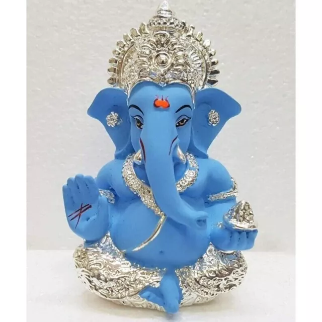 Figura de Ganpati plateada: trae suerte a tu espacio con esta figura...