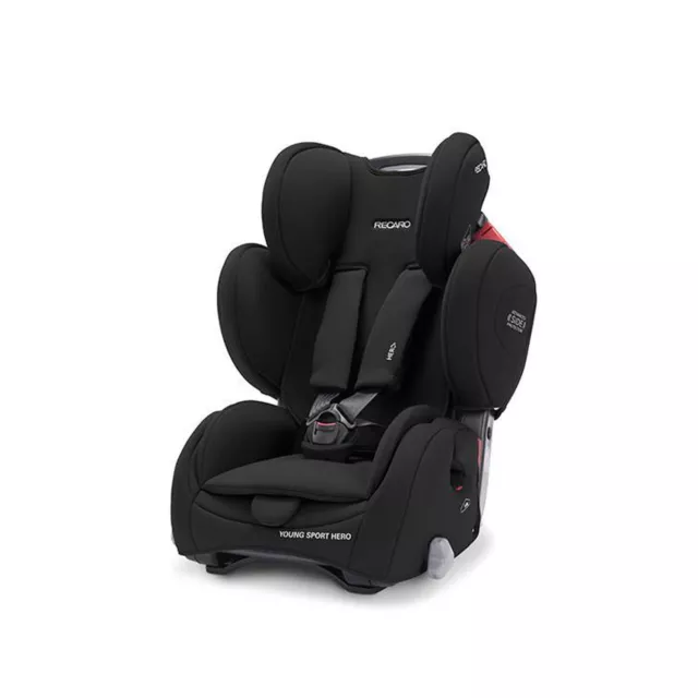 Asiento infantil Recaro Young Sport Hero negro profundo (9-36 kg 19-79 libras) nuevo