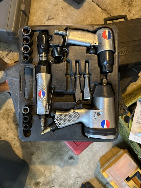 Devilbiss Air Impact Wrench Kit Dr. Socket Set & Air Ratchet Set