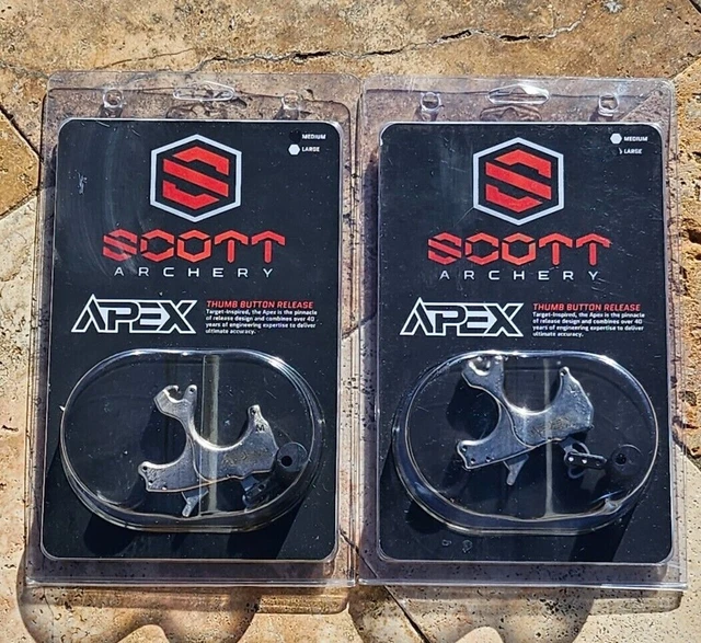 🌟🎈 SCOTT Archery APEX Release Thumb Button Release - Medium OR Large 🌟