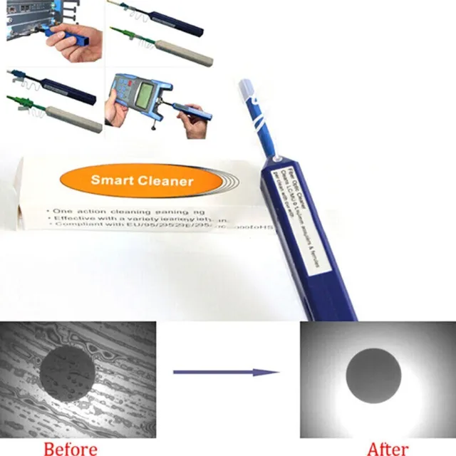 Penna detergente a scatto facile da usare per connettori in fibra ottica LCMU se