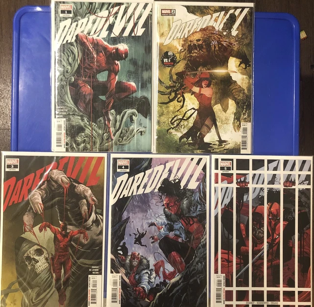 Daredevil #1 2 3 4 5 1st Print Elektra Appearance Zdarsky Comic Set Run 2022 NM+