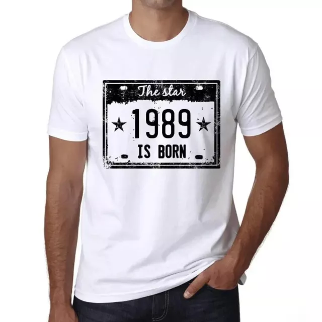 ULTRABASIC Homme Tee-Shirt La Star Est Née En 1989 The Star Is Born in 1989