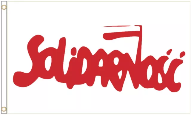 Solidarity Poland Labour Trade Union Solidarność 5'x3' Flag