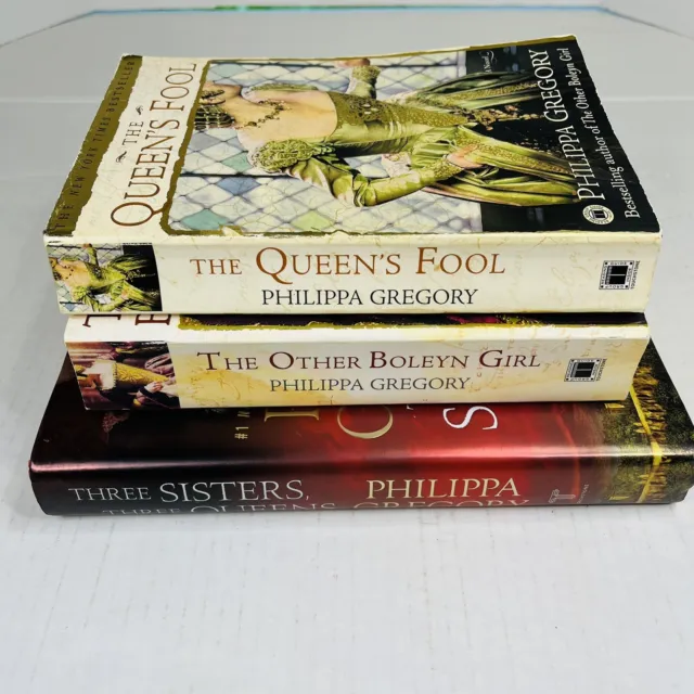 3 Philippa Gregory Historical Royalty Fiction HCDJ PB Three Sisters Boleyn Queen