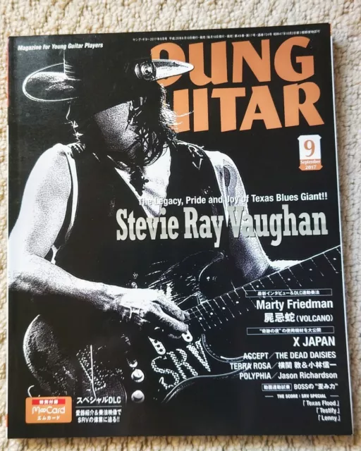 Young Guitar 2017 September Stevie Ray Vaughan Special Appendix M Card From Japa