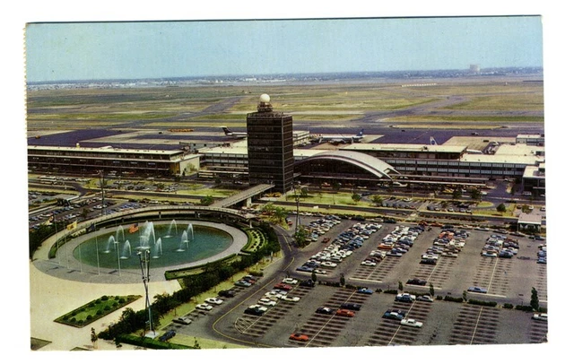 John F Kennedy International Airport JFK Postcard Idlewild Olivetti Advertising
