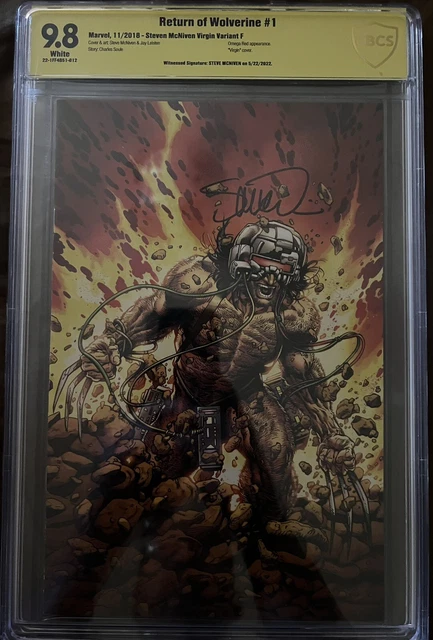 Return of Wolverine #1 McNiven Weapon X Costume Virgin 1:600 CBCS 9.8- Signed
