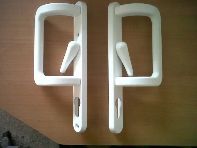 White Patio door Handle UPVC