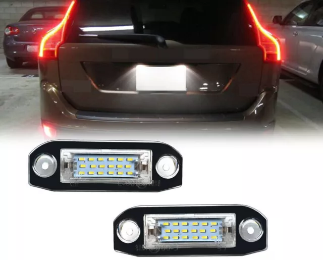 Paar LED Kennzeichenbeleuchtung für Volvo C30 S40 V50 S60 S80 V70 XC60 XC70 XC90