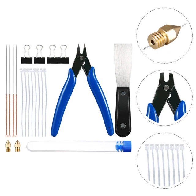 Kit Pulizia Stampante 3D Da 22 Pezzi - Ugelli Da 0.2 A 1mm E Chiavi