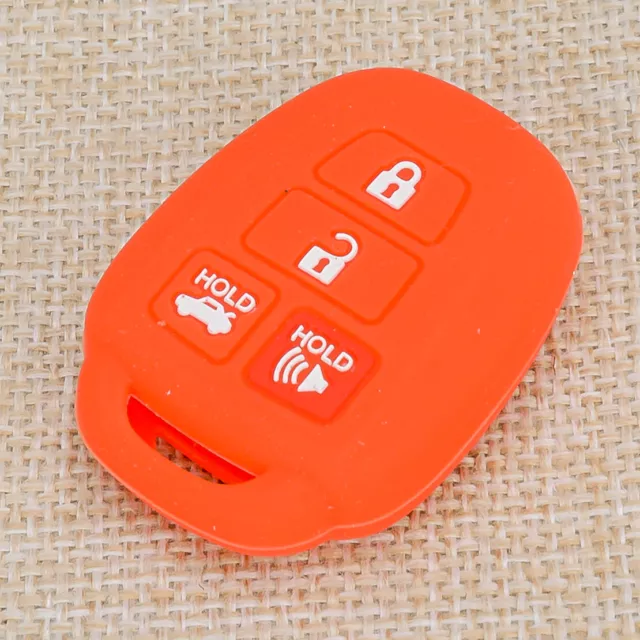 Red Car Silicone Key Case Cover Remote Fob Fit For Toyota Corolla 2014-18 Best