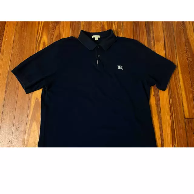 BURBERRY Brit Navy Mens XL Polo in good condition. 3