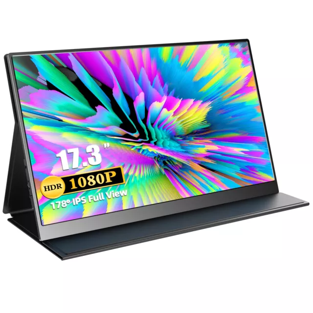 UPERFECT 17,3 Zoll 1080P Tragbare Monitor Mobile Display FHD mit Typ-C HDMI Used