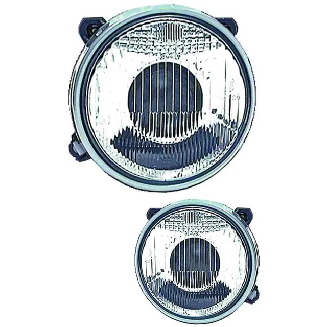 Faros Delanteros Negros Para BMW E30 3 Serie (1982-1994) - H1/H1, Estilo Hella, DEPO