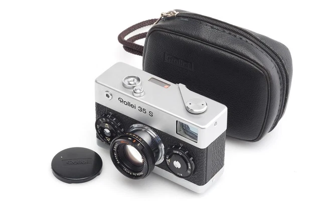 Rollei 35 35s Chrome W. Hft Sonnar 2.8/40mm & Case Singapore (1685821436)