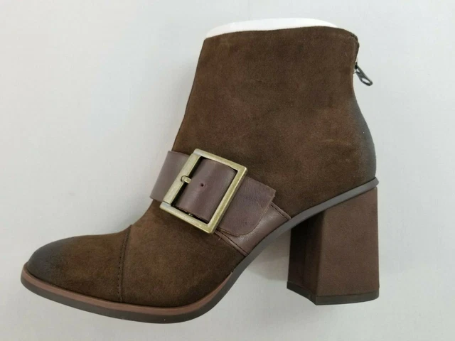 Neuf Korks Femme Chaussures Bottes Cuir Denon Q40923 CBHF17 Sz 6/36.5 Marron