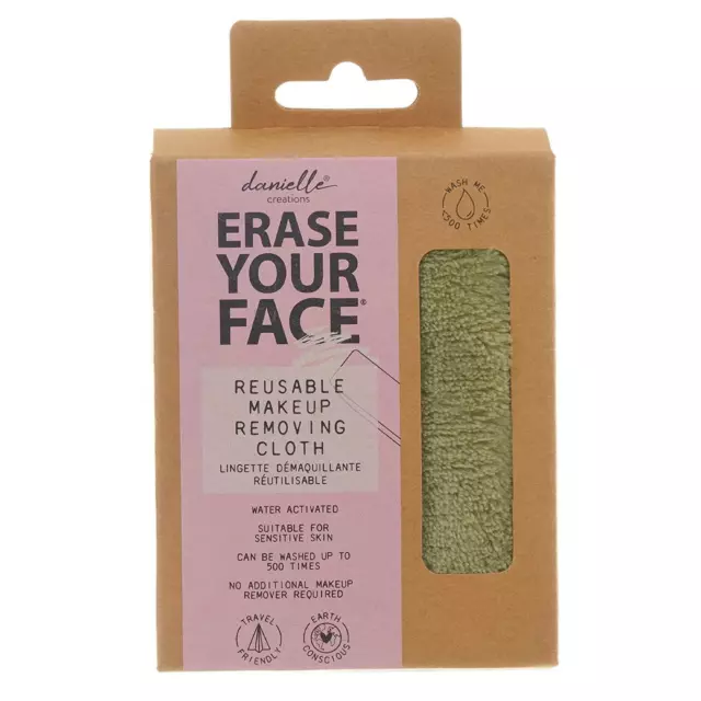 Reusable Make Up Removing Cloth Green Eco Friendly Erase Your Face Eraser Towel