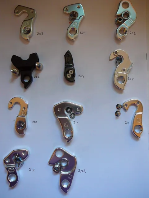 Various Rear Gear Mech Derailleur Hanger Drop out as listing description 202-212