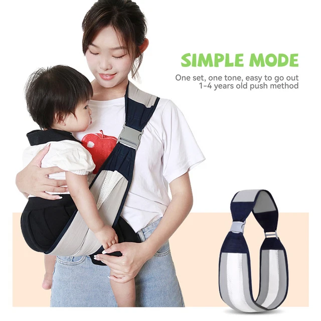 Adjustable Baby Carrier Sling Wrap Horizontal Holding Toddler Shoulder Strap USA
