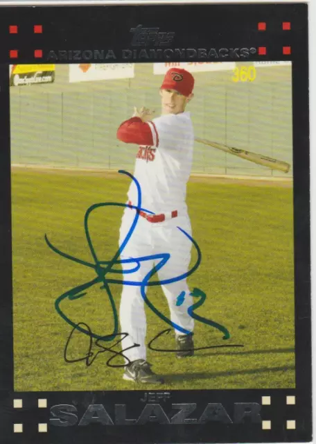 Jeff Salazar authentic signed autographed trading card COA