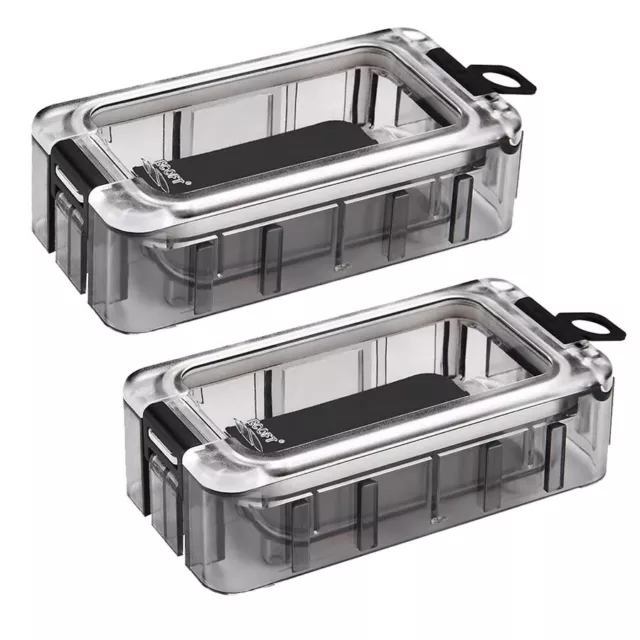 1pcs Mini Fishing Tackle Box 10 Compartments For Small Clear Plastic  Waterproof