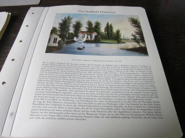 HANNOVER ARCHIV 2 Stadtbild 54 Der GArten Fantasie Herrenhaisen 1825