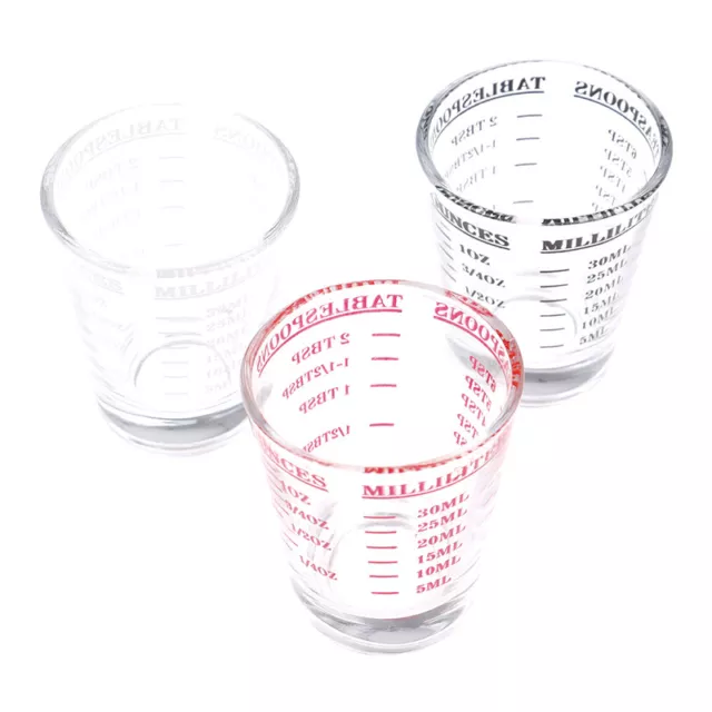 1pc 30 ML Glass Measuring Cup With Scale Shot Glass Liquid Glass Ounce 'm'