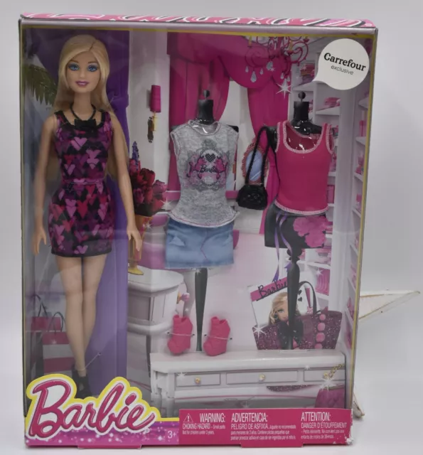 Mattel Poupée Doll Barbie Exclusive Carrefour Fashionistas NRFB 2013 CDM10