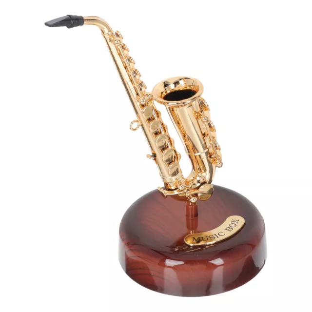 Decoraciones Para Salas Casa Casa Muñecas Saxofón Caja de Música Adornos