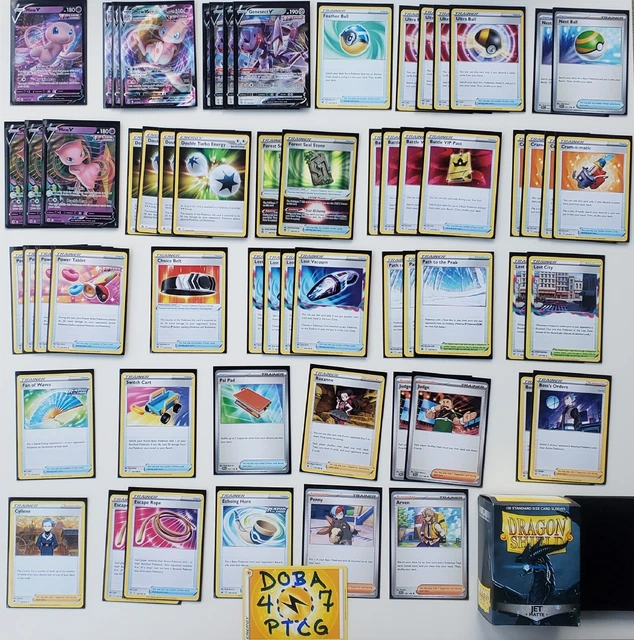 POKEMON TCG TOURNAMENT Ready Custom Mew VMax Deck 149.99 PicClick