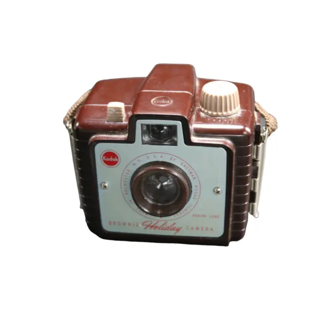 📸Vintage 1950’s  KODAK Brownie Holiday Flash Camera W/Strap *UNTESTED*📸
