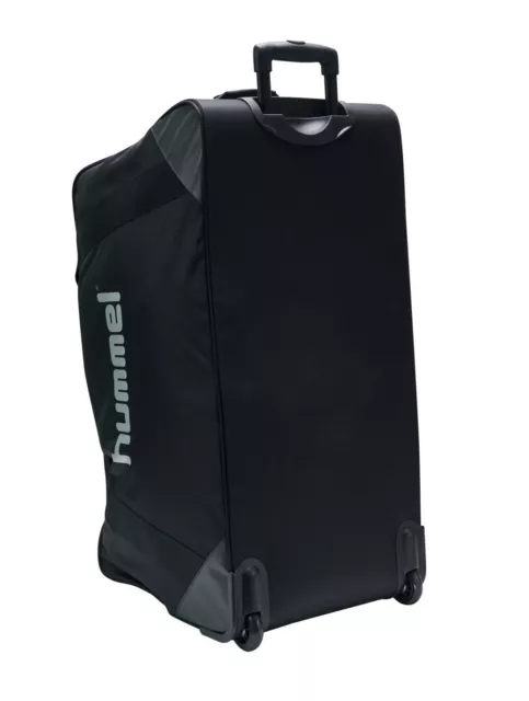 Hummel Team Trolley XL trolley borsa da viaggio borsa sportiva borsa nera nuova 3