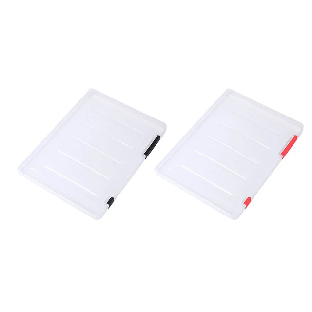 CLEAR DOCUMENT STORAGE Box Organizer Folder Sorting Boxes Large ...
