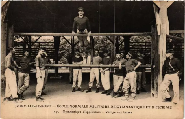 CPA AK JOINVILLE-le-PONT École Normale Militaire. Gymnastique (600315)