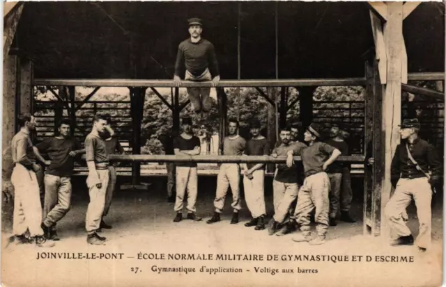 CPA AK JOINVILLE-le-PONT École Normale Militaire. Gymnastics (600315)