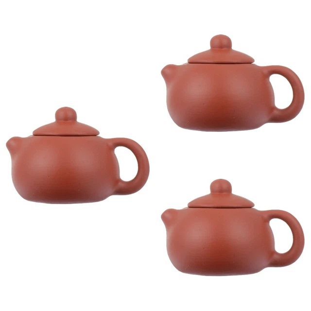 3 pcs Blooming Teapot Tea Pet Figure Color- Changing Tea Pet