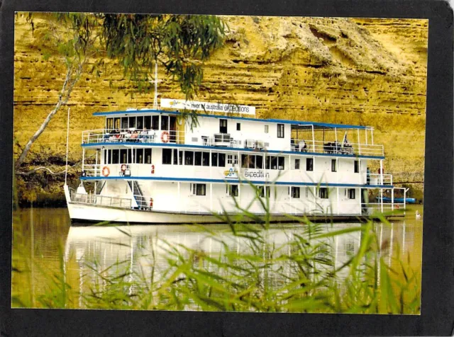 B0483 Australia SA River Murray MV Expedition River Boat postcard