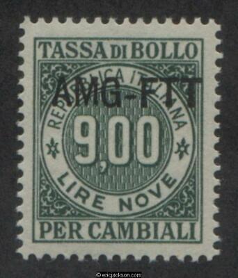 Trieste Letters of Exchange Revenue Stamp, FTT LE10 mint, VF