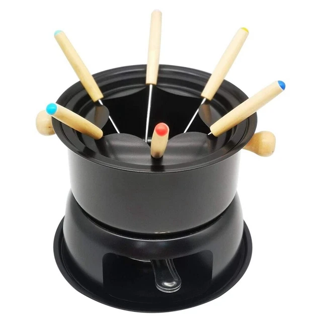 Set pentola fonduta acciaio inossidabile formaggio fonduta cioccolato fonduta 6 forchette immersioni 6758