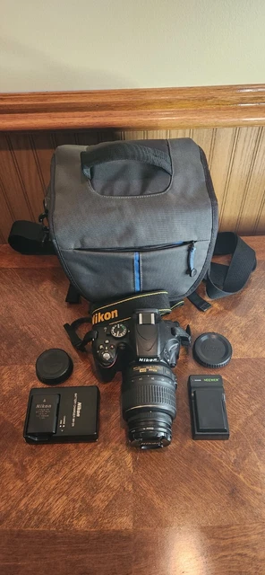 Nikon D5100 16.2MP DSLR Camera w 18-55mm VR Lens +extras 12,802 Shutter Ct READ!